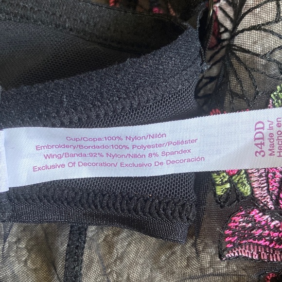 ADORE ME Jayda embroidered unlined bra, 34DD. - Picture 8 of 10